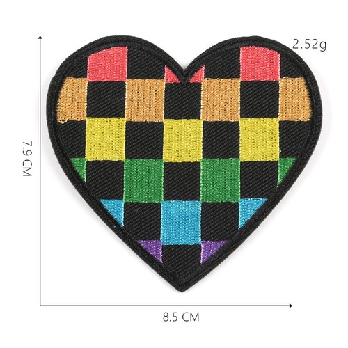 Heart DIY Embroidered Sew Iron On Badge Patches Clothing Fabric Applique Crafts - Picture 11 of 30