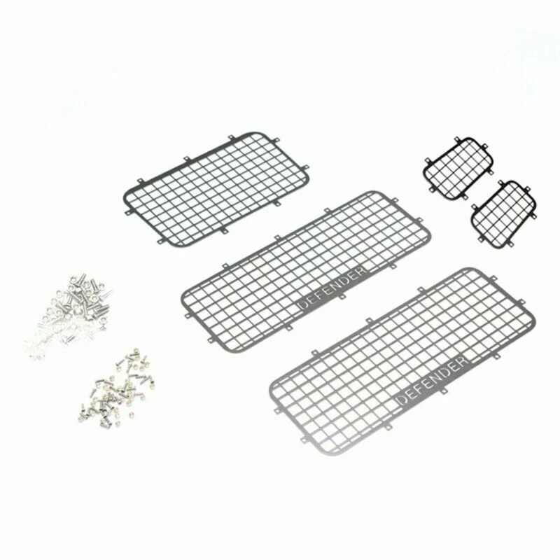 Stainless Steel Windows Guard Hardware For Traxxas TRX-4 RC Car Crawler Defender - Image 2 of 4