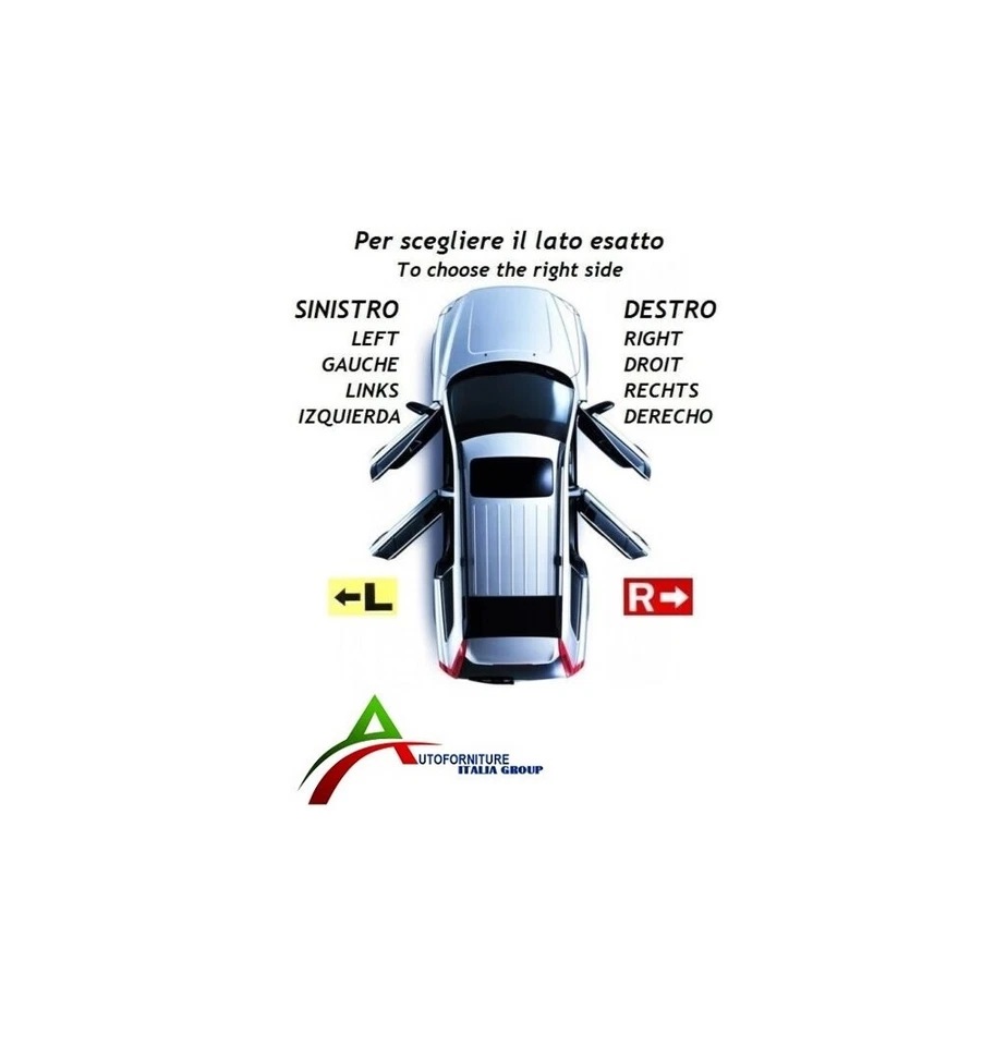 MANIGLIA APRIPORTA ESTERNA SINISTRA CROMATA PER LANCIA YPSILON dal 2003 AL 2011 - Immagine 2 di 3
