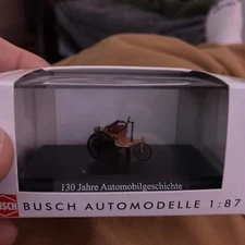 BUSCH 40004 Spur H0 Benz-Patent-Motorwagen Jubiläumsmodell #NEU in OVP#