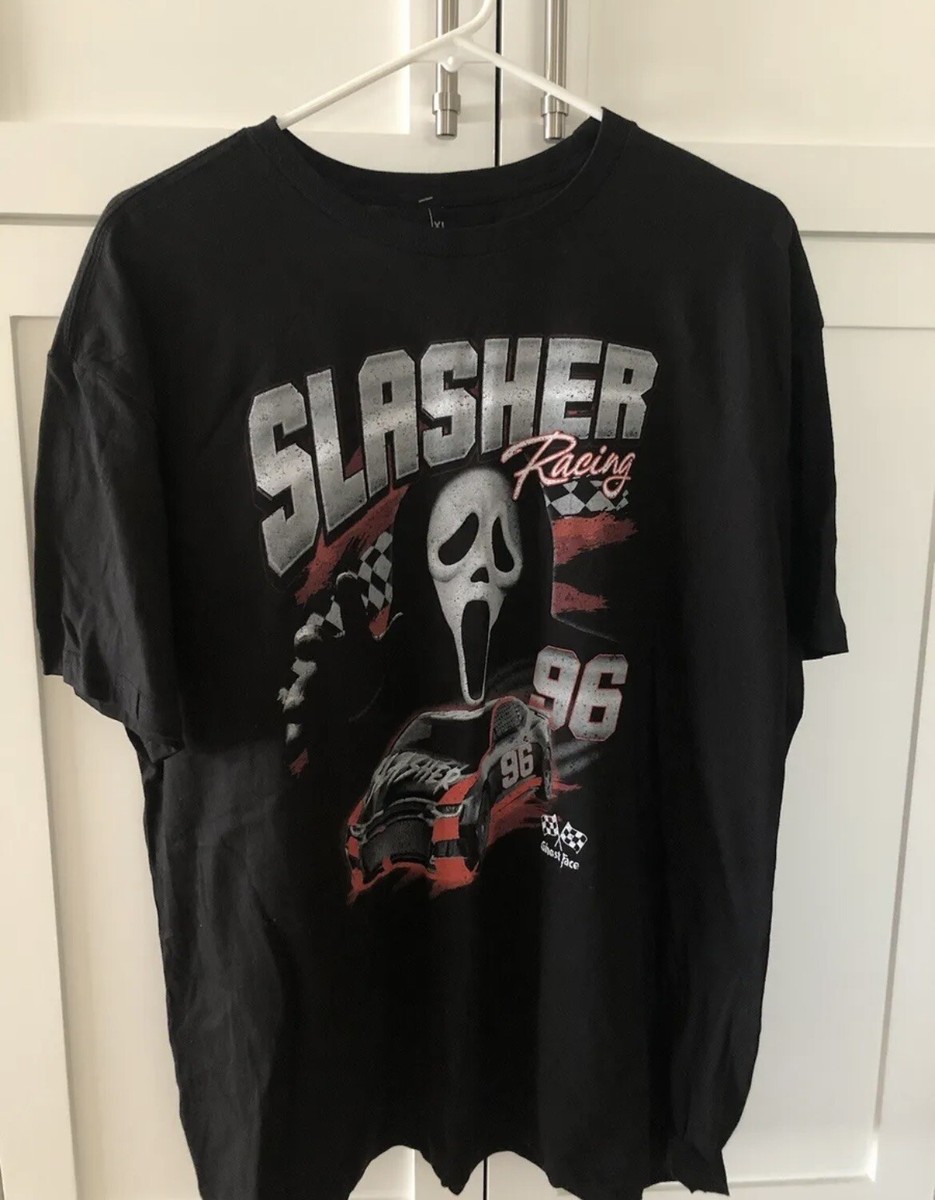 Ghostface Slasher Racing 96 SCREAM Halloween T Shirt Men's MEDIUM
