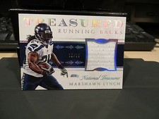 National Treasures Treasured Game Worn Jersey Seahawks Marshawn Lynch 15/25 2015