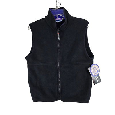 Blue Ridge Mountains Sports Polartec Womens Black Shadow Vest Front Zip SZ S NWT
