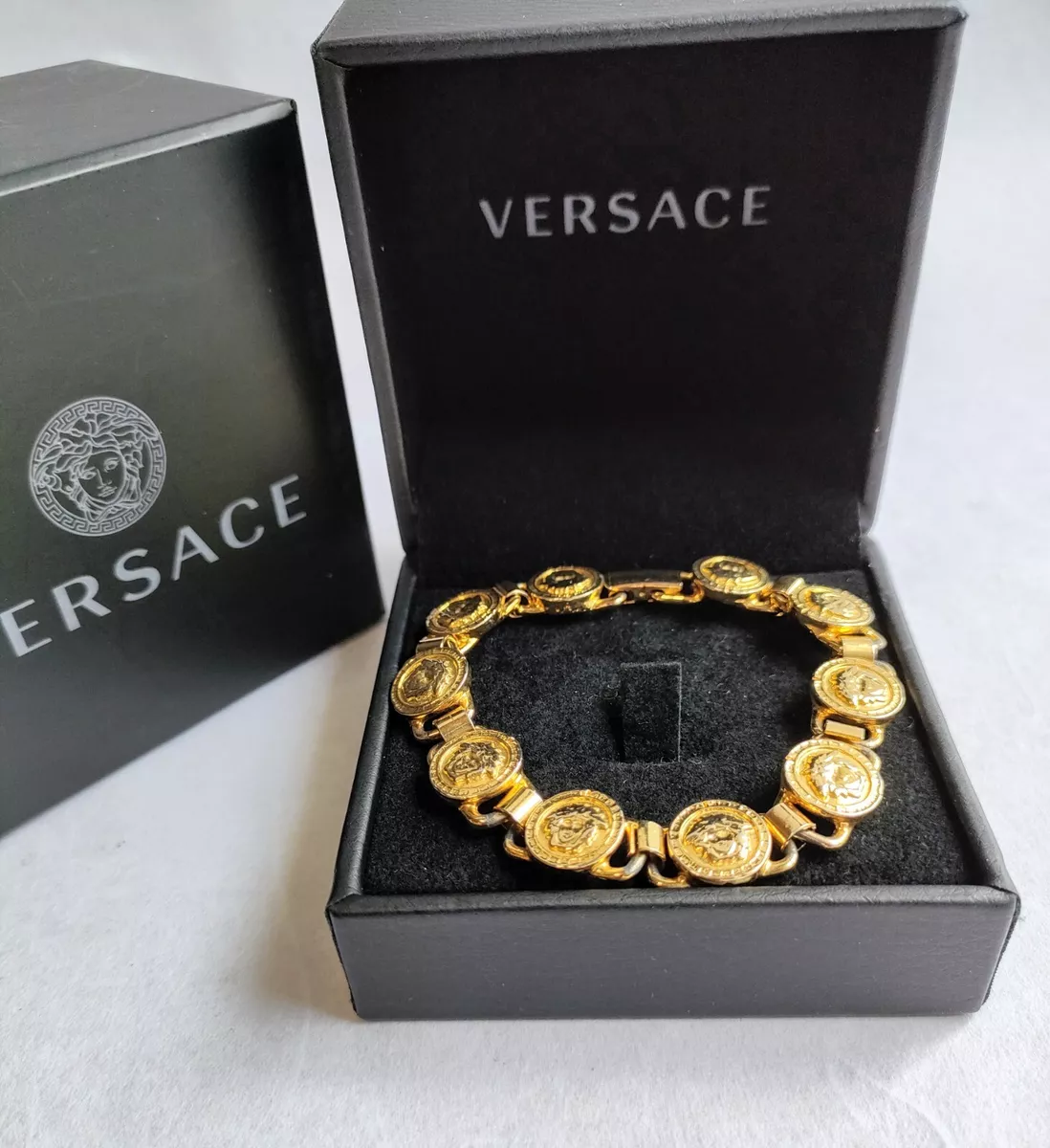 Versace medusa head best sale bracelet