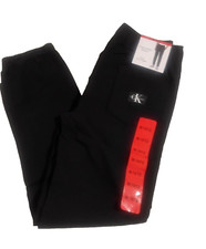 Calvin Klein Boys' Pull-On Youth Tech Joggers Black Size M (10/12) New With Tag
