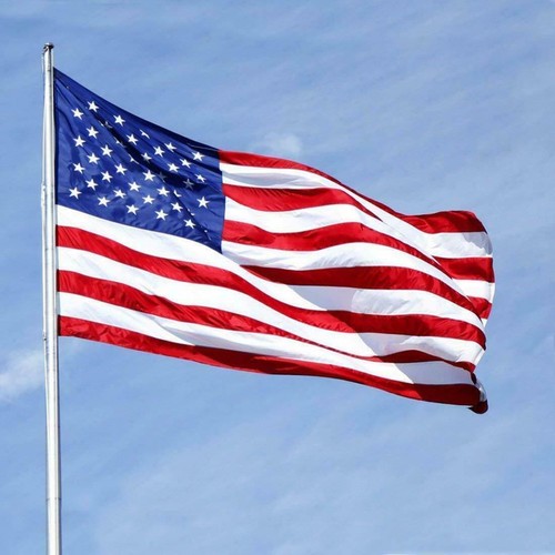 Bandiera americana USA da esterno 10 x 15 piedi stelle ricamate protette UV strisce cucite - Foto 7 di 8