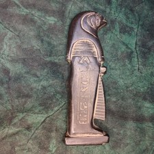 Unique Egyptian Thoth Statue - Pharaonic Bird Face, Handcrafted Stone, Ancient A
