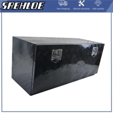42"X18"X17" Aluminum Underbody Tool Box Truck Trailer Pickup Tool Storage Black