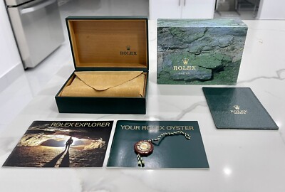 Authentic Vintage ROLEX Explorer Watch Box COMPLETE SET Holder