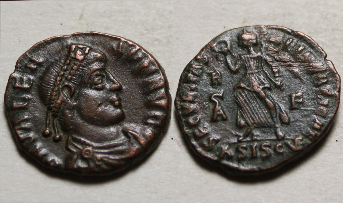 ローマ帝国 ValensAD 364年-378年Æ ヌムス　NGC認定　022 Eastern Roman Empire Valens AD 364-378 AE3 (Nummus) Decline