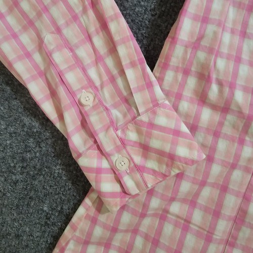 Lilly Pulitzer Top Womens Size 6 Pink Plaid Long Sleeve Button Classic Career - Picture 5 of 9