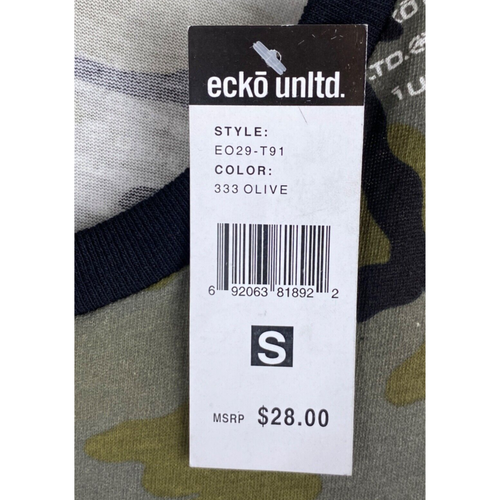 ECKO UNLTD T-shirt Small Crew neck graphic Regular fit camo Olive  short sleeve - Bild 4 von 5