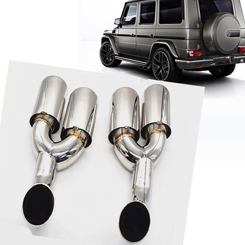 Car DUAL Exhaust Muffler Tip Pipe For MB Benz G W463 G500 G55 G63 Sport