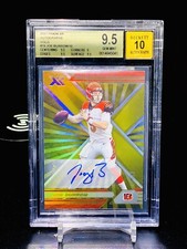Joe Burrow XR BGS 9.5 GOLD PARALLEL Auto Gem Mint /10 POP 1