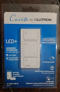 Lutron Caseta* (PD-6WCL-WH-R) Dimmer originale intelligente pour les ampoules dimmables 🆕 blanc