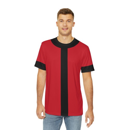 Camicia a maniche corte rosso/nero 10 costumi - Foto 3 di 66