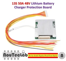 13S 48V 50A Li-ion Lithium 18650 Battery BMS PCB PCM Power Protection Board