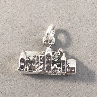 Realtor FOR SALE House SOLD Sign 3D .925 Solid Sterling Silver Charm MADE IN USA 
