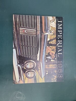 1963 IMPERIAL DLX 20-pg CATALOG Brochure CONVERTIBLE Crown LeBARON Chrysler XLNT