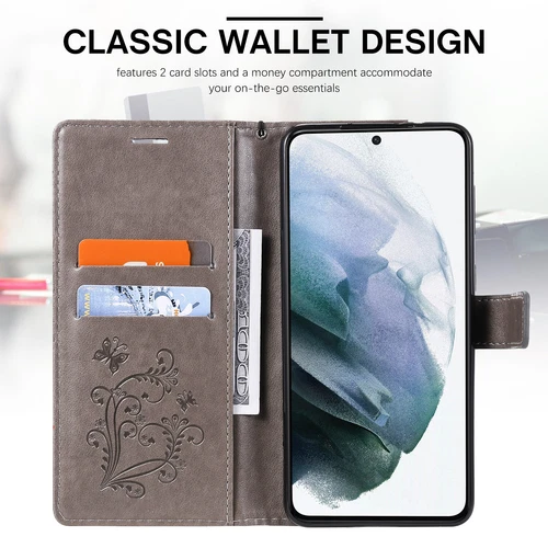 Butterfly Leather Card Wallet Case For Samsung S25 S24 S23 S22 S21 Ultra Plus - Foto 57 di 72