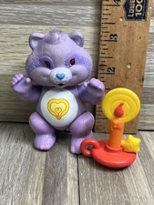 Kenner CARE BEAR Cousin Bright heart Raccoon Poseable Vintage 80's w/candle