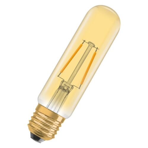 OSRAM 1906 LED 2.5W Vintage Filament Gold Tubular Bulb E27 ES LED Light Bulb - Picture 2 of 15