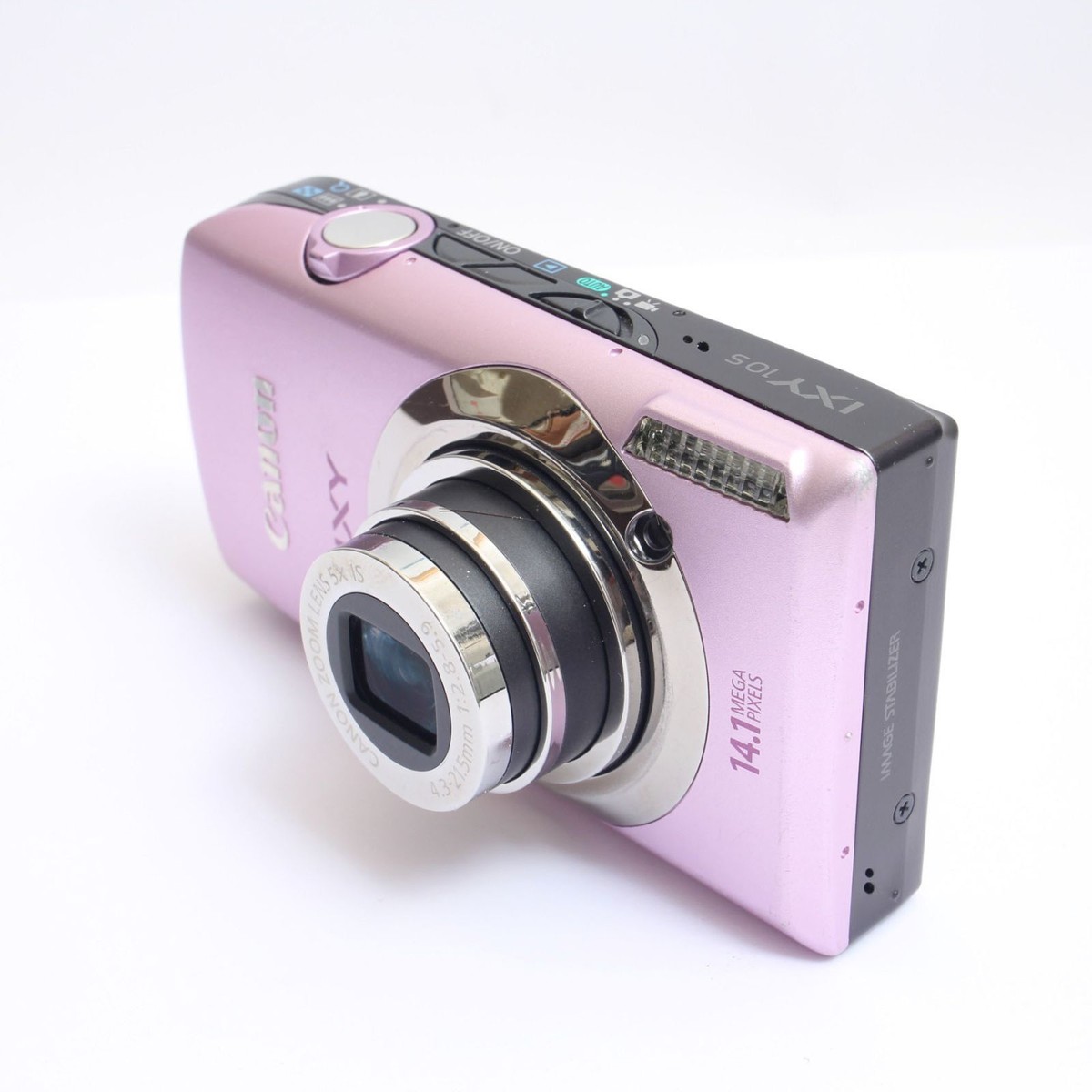 Canon IXY 10S PowerShot IS Digital Camera Pink Tested English w
