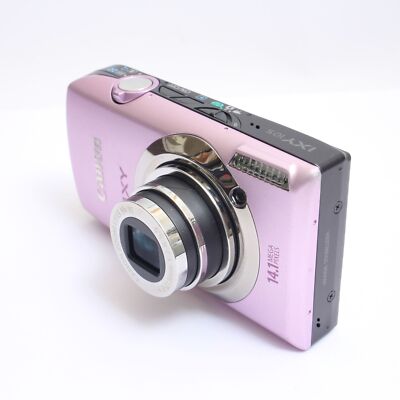 Canon IXY 10S PowerShot IS Digital Camera Pink Tested English w