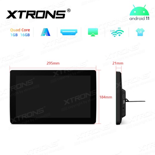 2Pcs 11.6" Android 11 4-Core Touch Screen IPS Car Headrest Monitor Wifi USB FM - Picture 18 of 20