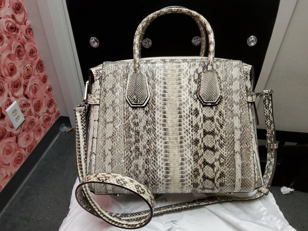 Mercer medium snakeskin belted satchel new arrivals