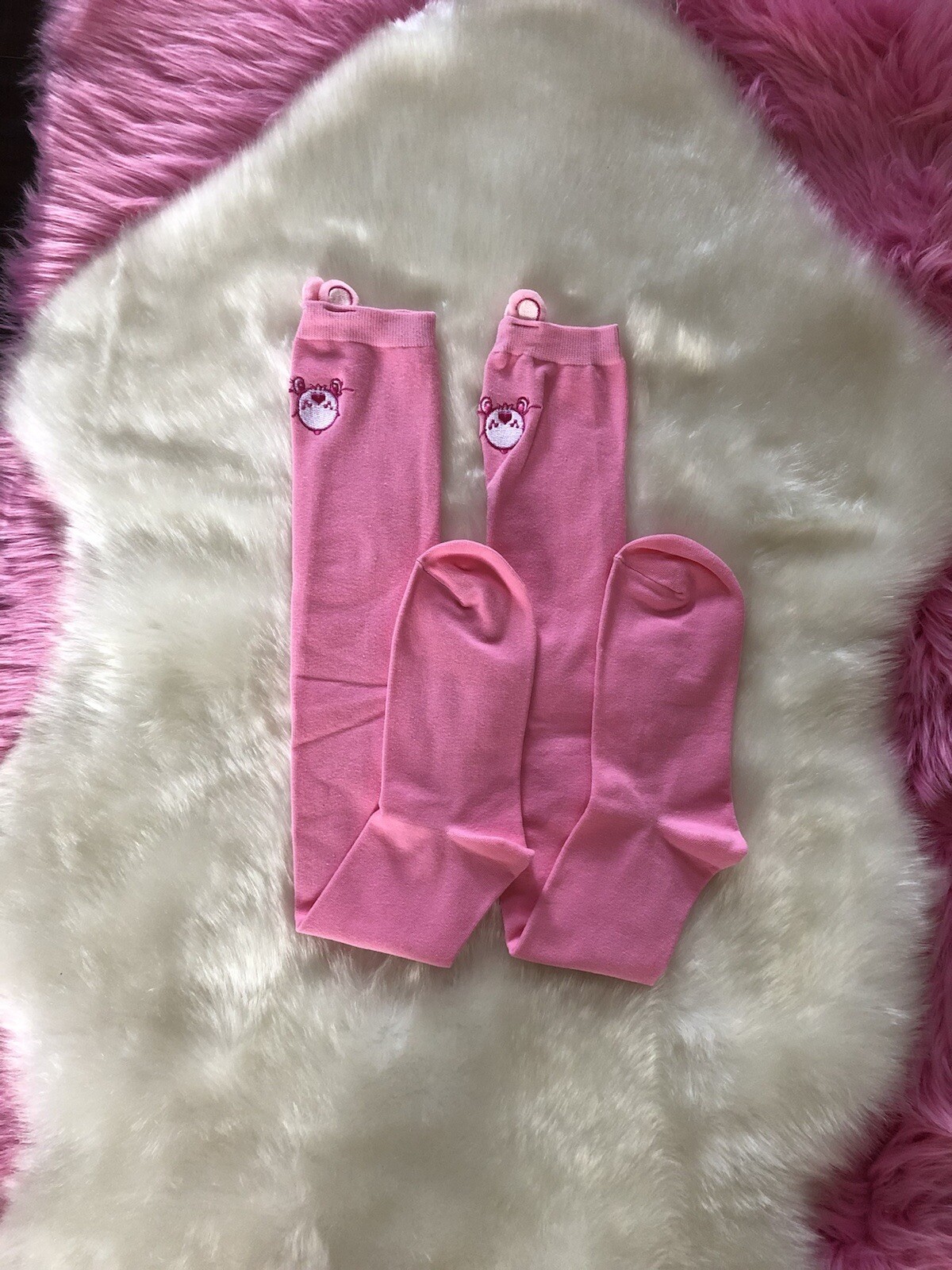 Womens Cheer Bear Thigh High Socks eBay