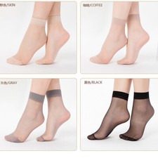 Calzini Nylon Donna Trasparenti - 10 Paia Velati Alla Caviglia, Morbidi E Elasticizzati - Foto 11