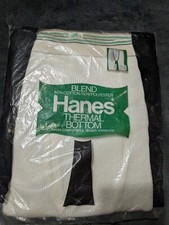 VINTAGE 1977 HANES THERMAL BOTTOM NOS SIZE L
