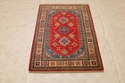 3'10" x 5'5" ft. Afghani Kazak Vegetable Dye Hand Knotted Oriental Wool Area Rug