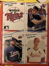 Empty Flattened Box 1988 Fleer Twins, Wally Joyner, Kirby Puckett, Todd Worrell