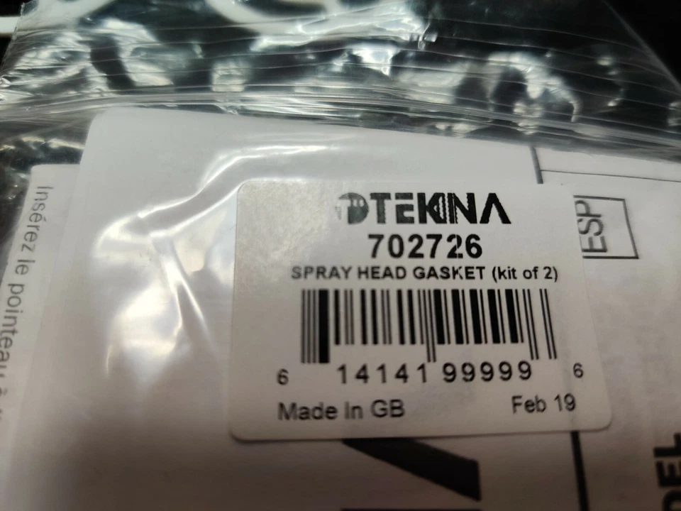 Junta de cabezal pulverizador DevilBiss TEKNA Prolite 702726 2 PK para 703624 905132 703662 Foto 4 de 4