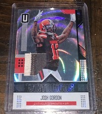 2018 Panini Unparalleled Josh Gordon Victorious VTJG 2 Color Patch #40/50 Browns