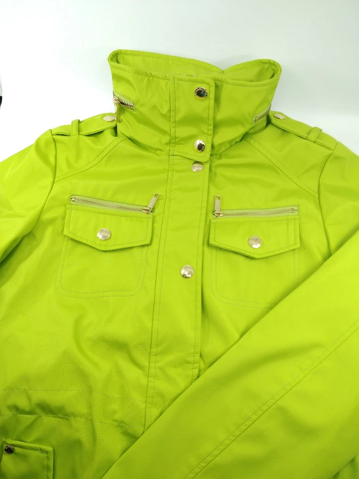 Michael Kors Women's Fashion Rain Coat in Lime Green, XS - Image 3 of 4