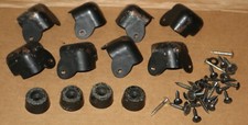 Lot of 8 Peavey Cabinet Amp Hardware Corners Feet for parts Repair Project