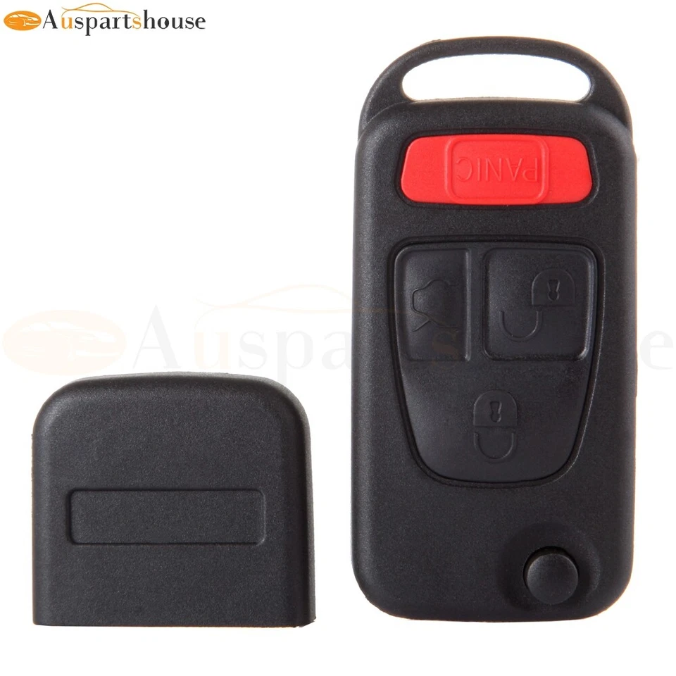 Estuche de 2 piezas para llave de coche remoto sin cortar para Mercedes-Benz C230 S500 1994-1997 Foto 3 de 4