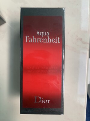 Christian Dior Aqua Farenheit Men' Fragrance Cologne Discontinued 4.2 OZ NIN