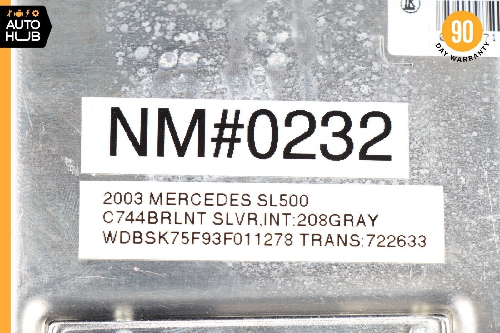 03-12 Mercedes R230 SL500 SL550 SL55 AMG Rear SAM Fuse Box Relay Module OEM
