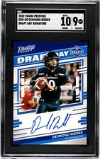2022 PRESTIGE DRAFT DAY SIGNATURE #DDS-DR DESMOND RIDDER RC - SGC GRADED MINT 9