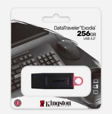 USB STICK 128GB 64GB 256 GB 3.2 Kingston DataTraveler Exodia 128 GB black/yellow