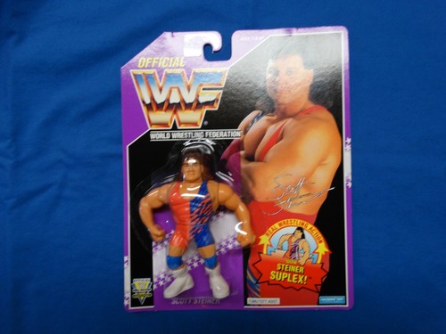 WWF Hasbro Scott Steiner Wrestling Figure Purple C...