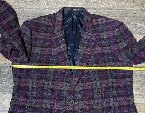 Vintage Missoni Uomo Karo Blazer Jacke Karo Mehrfarbig Made In Italy - 49" - Bild 7 von 9