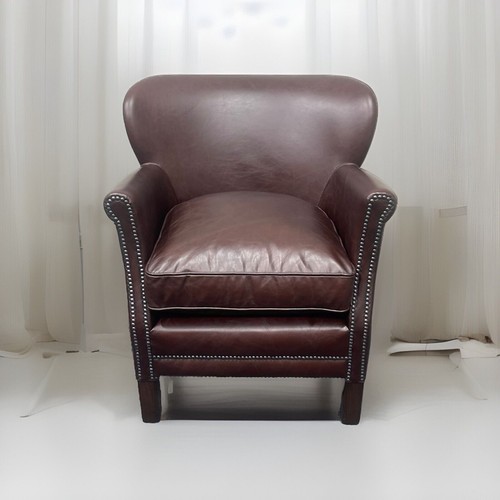 John Lewis Halo Little Professor Leather Armchair In Biker Tan eBay