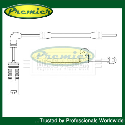 Premier Front Brake Pad Wear Sensor Fits BMW 3 Series 1997-2007 Z4 2002-2008