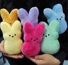 Peeps 5  Plush Bunnies Set Of 6 - Easter - New