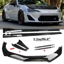 Front Bumper Lip Spoiler Chin Splitter Bod Kits Gloss Black For Scion TC 2011-20